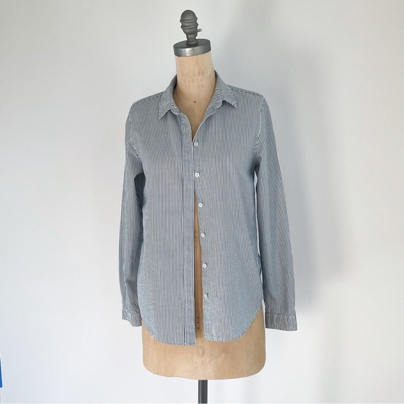 Fossil striped cotton button up shirt - S - Picture 2 of 5